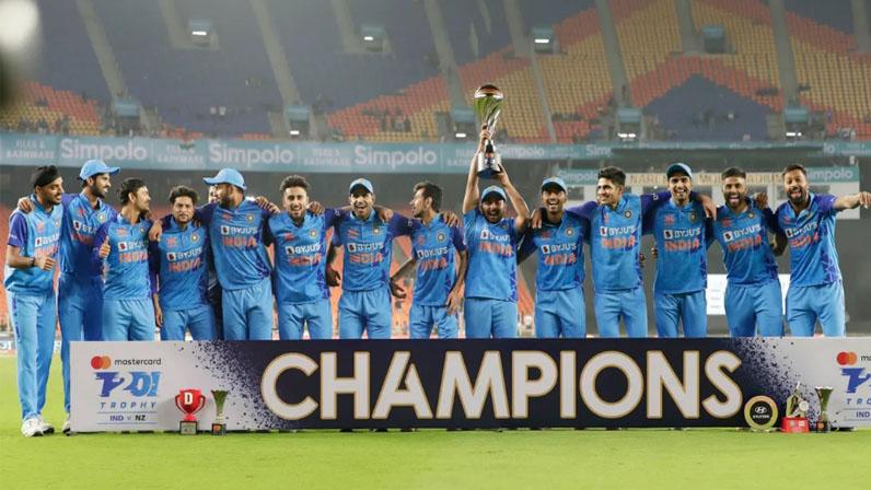 ക്രിക്കറ്റിൻ്റെ എല്ലാ ഫോർമാറ്റിലും ഒന്നാം സ്ഥാനവുമായി ടീം ഇന്ത്യ.